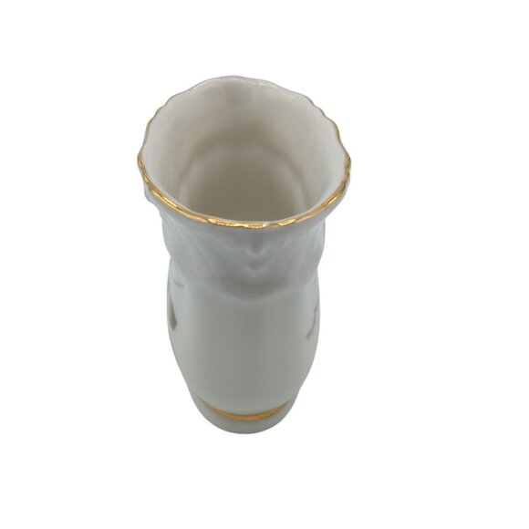 Winterling Germany Cigarette Holder Vanity Dish Gold Trim Rosebud Porcelain - Picture 7 of 15